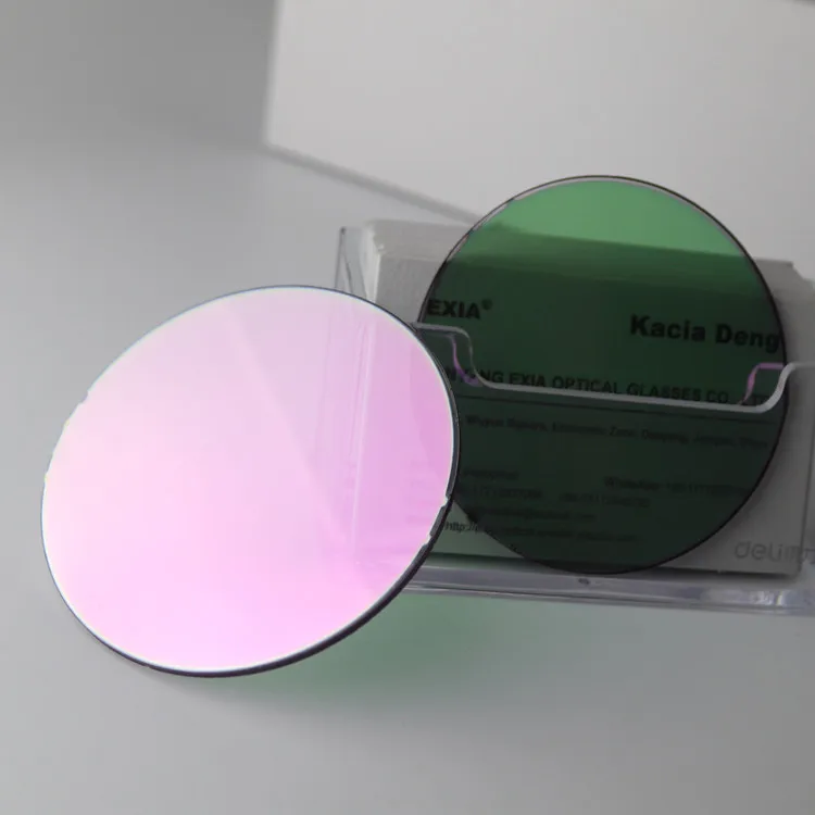 

Lenses for Sunglasses Flash Mirror Rose Gold HMC Coatings EXIA OPTICAL A4 Series