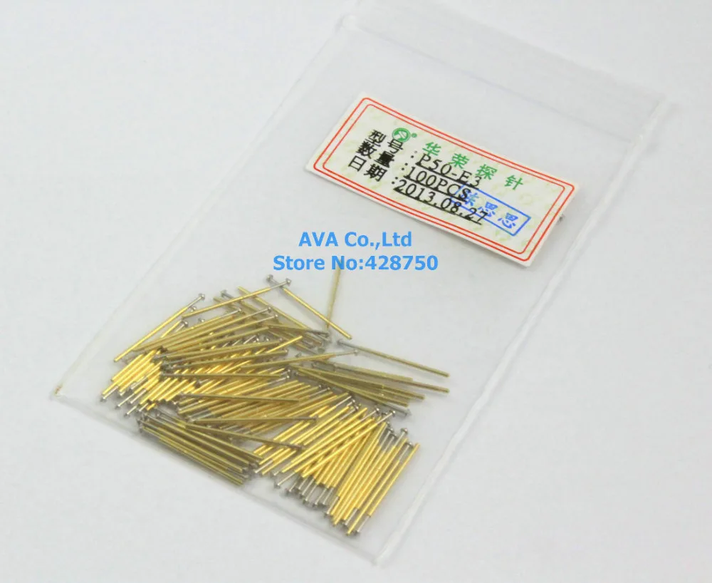 Пружинный тестовый зонд длина 0 68 мм 16 75 г 100 шт.|spring test probe|pin pinpin |