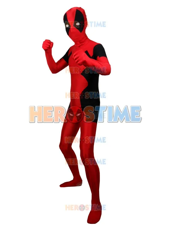 Фильма Дэдпул Рубашки костюмы зентай лайкра спандекс Deadpool Хэллоуин Костюмы для