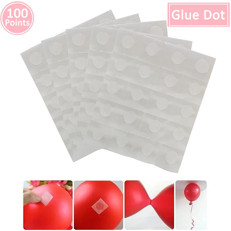 100points glue point Металлические шары, 20 шт, свадебные, выпускные,, вечерние украшения, только что замужние, для мальчиков и девочек, 30th 40th 50th 60th Birthday - Цвет: 100points glue point