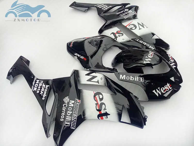 Полный комплект обтекателей по индивидуальному заказу для KAWASAKI Ninja 2007 2008 ZX6R