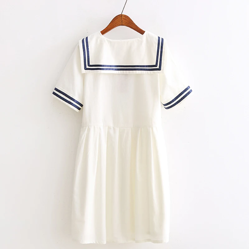 Школьная форма для девочек женское летнее платье из чистого хлопка Свободные
