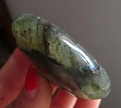 00943 натуральный Лабрадорит рок полированный Золотой Синий Вспышка we3 | Дом и сад