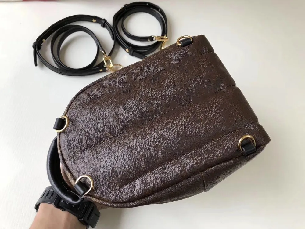 mini Backpack Monogram luxury women bags designer famous brands leather quality Classic sloping multi purpose straps | Багаж и сумки