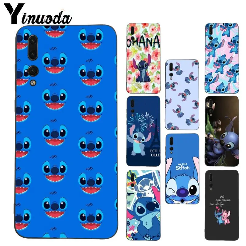 Yinuoda lilo stich ohana Модный чехол для телефона Huawei P20pro mate10lite p9 p10plus honor 8x 7A nova3i mate20lite funda |