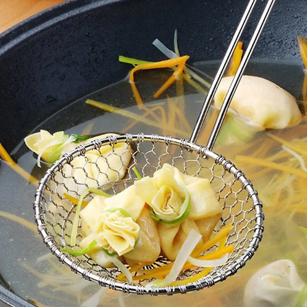 Многофункциональный ситечко для кухонной раковины ложка-фильтр из нержавеющей стали сетчатый скиммер масляный дуршлаг ситечко кухонные инструменты