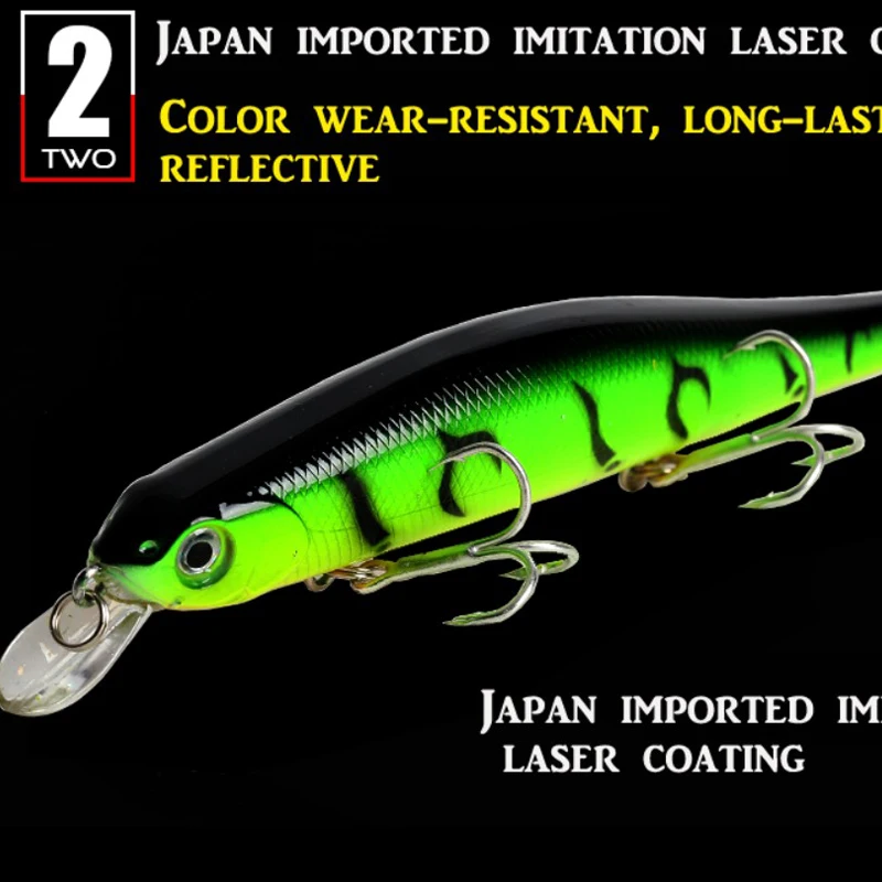 7 шт. Рыболовная Приманка Minnow 110 мм/18 г плавающая 0 2 м морская приманка
