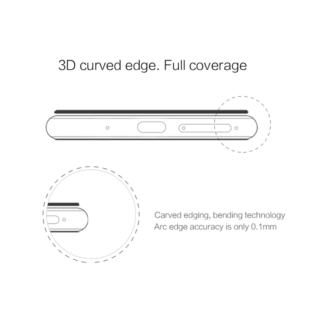 Закаленное 3d-стекло Nillkin CP Max для Huawei Mate 20 Pro полная защита экрана пленка |