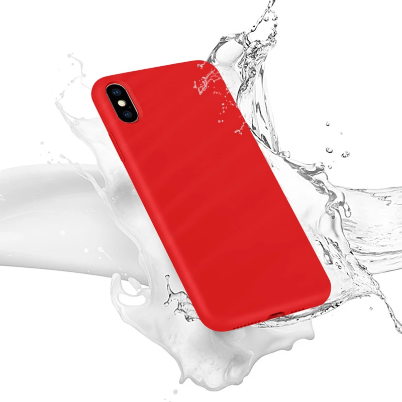 Жидкий силиконовый чехол для телефона Xiaomi Mi 9 Mi9 SE 8 Mi8 Redmi Note 7 redmi красный mi mi7