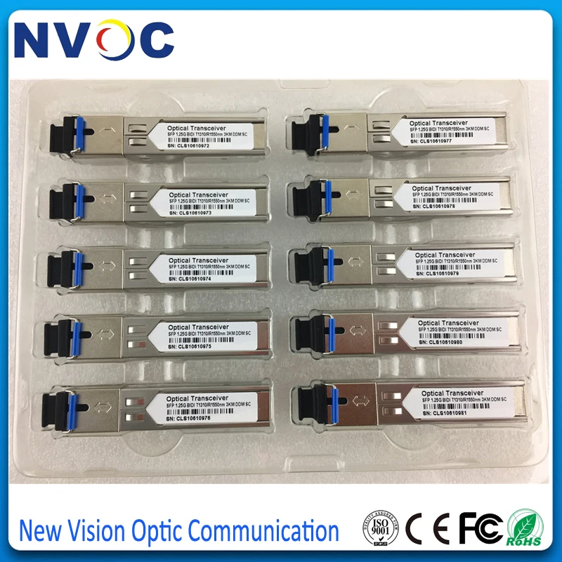 10 пара/лот 1 25 Гбит/с 1310/1550нм 20 км WDM DDM SC/LC BiDi волоконно оптический SFP модуль