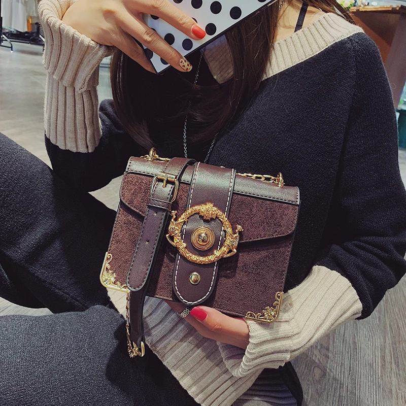 MOFFT 2018 Зима Новое поступление для женщин Crossbody курьерские Сумки железное кольцо