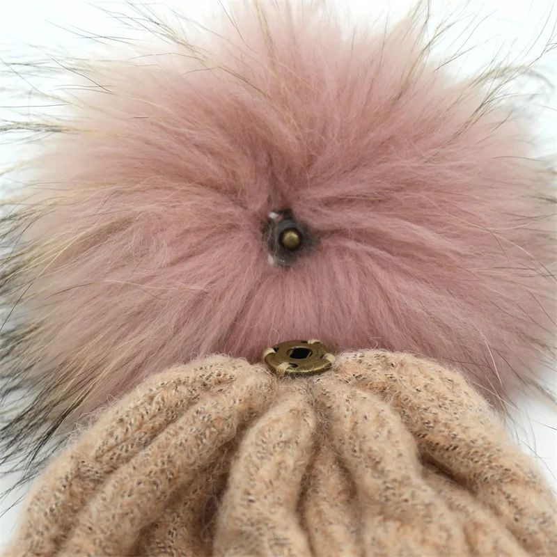 Зимние стильные плотные вязаные шапки ditonly для женщин и девочек теплая шапка