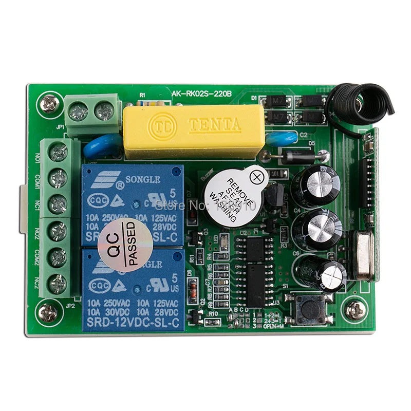 Новый AC220V 2CH 10A радио Управление RF Беспроводной реле дистанционного
