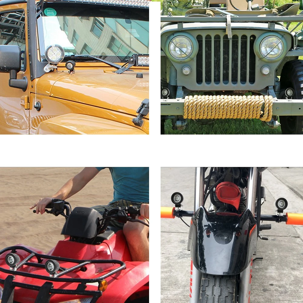 Yait Круглый 10 Вт Светодиодный свет квадрат 12 в светодиодный трактор работы огни offroad вождения 4X4 ATV автомобиль светодиодные фонари для мотоцикла для грузовик