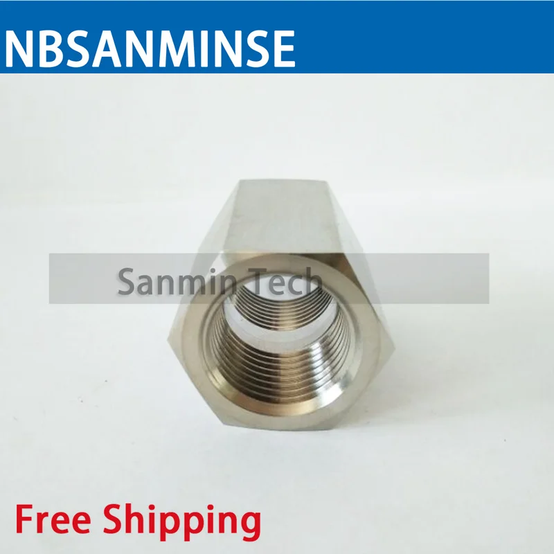 5 шт./лот HCG 1/8 1/4 3/8 1/2 1 Шестигранная муфта из нержавеющей стали 316L Трубопроводный