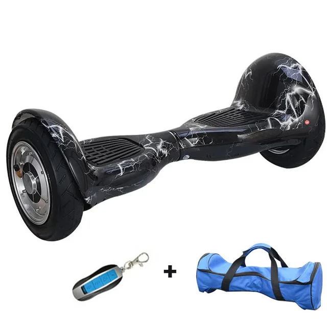 Светло-серый Ховерборд электроскутер 10 дюймов 2 колеса скутер Smart Balance Hover доска стоящий умный моторизованный взрослый с большими колесами - Цвет: Светло-серый