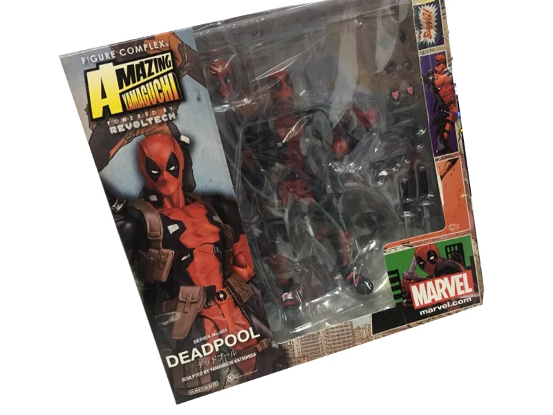 Серия NO.003 Venom No.002 No.001 Дэдпул с кронштейном ПВХ фигурка Коллекционная модель