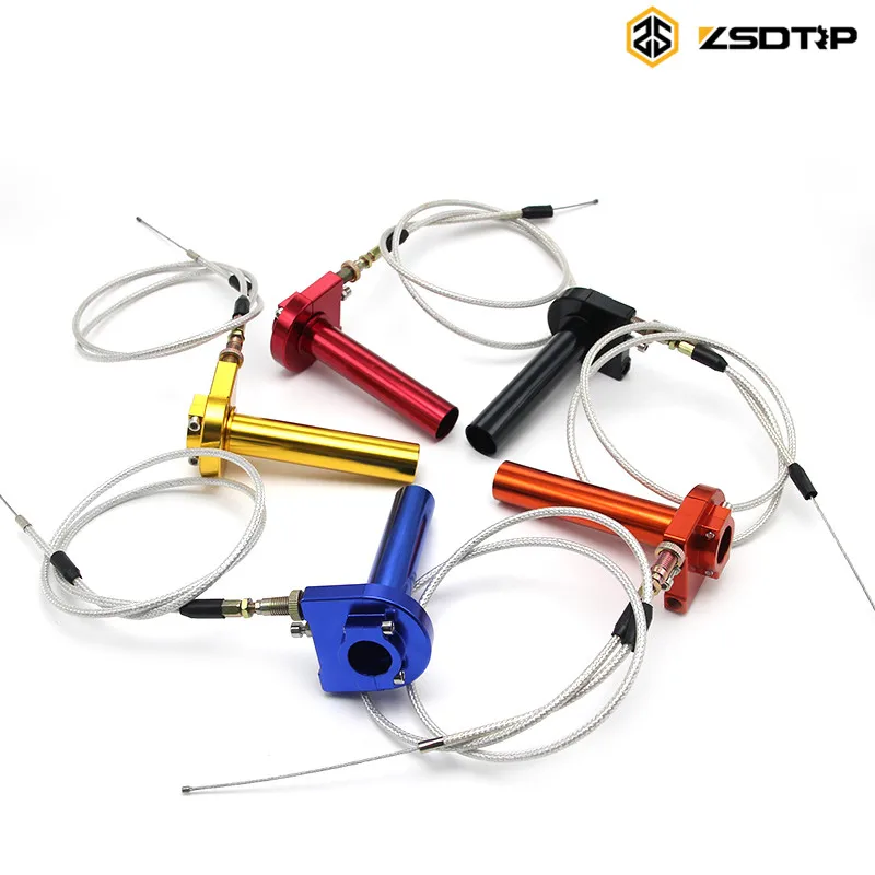 

Aluminum Throttle turn Grip Quick Twister + cable used at all brand motorcycle 22mm handbar