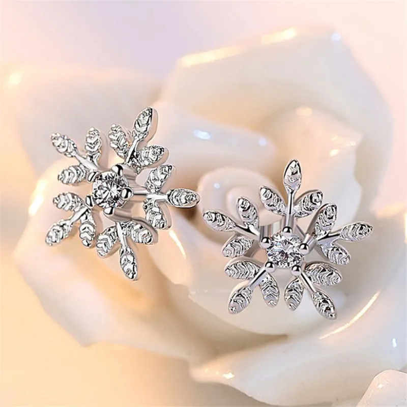 Женские серьги гвоздики с фианитами серебряного цвета|crystal earrings stud|earrings studearrings