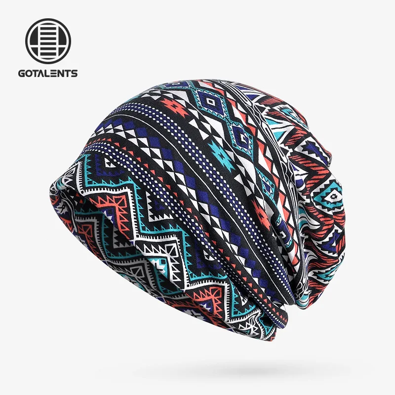 Factory direct sale, neck, hat, dual-use cotton fashion geometric design cap, spot wholesale.
