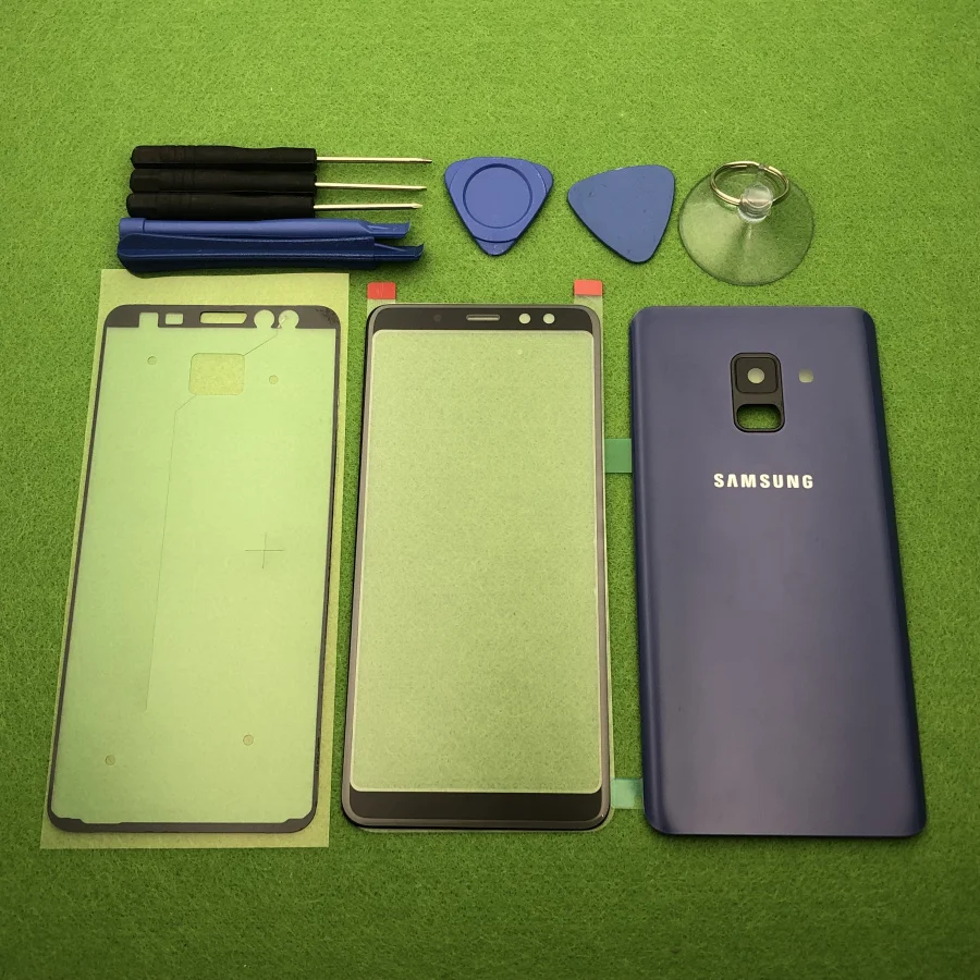 Оригинальный стеклянный экран для Samsung Galaxy A8 2018 A530 задняя крышка аккумулятора