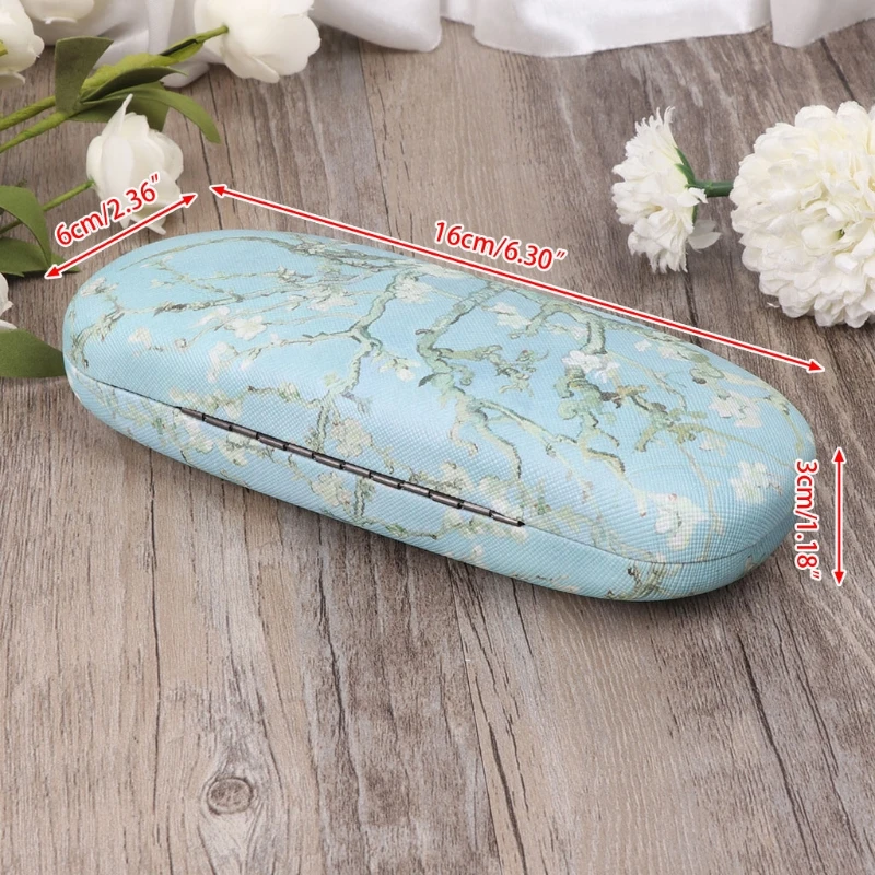 

Retro Glasses Box Oil Painting Sunglasses Reading Glasses Case Vintage Art Storage Glasses Case