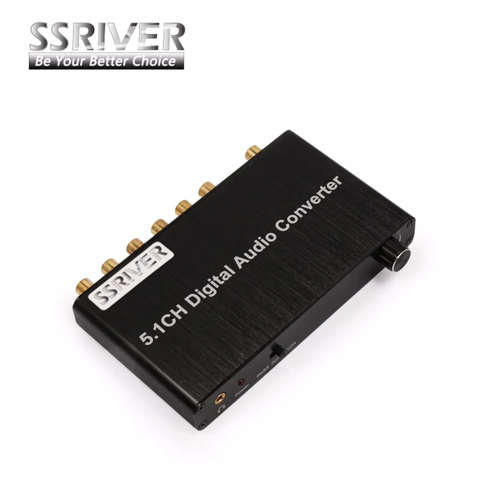 Ssriver 5.1CH цифровой аудио конвертер декодер SPDIF коаксиальный RCA DTS AC3/dst до 5.1