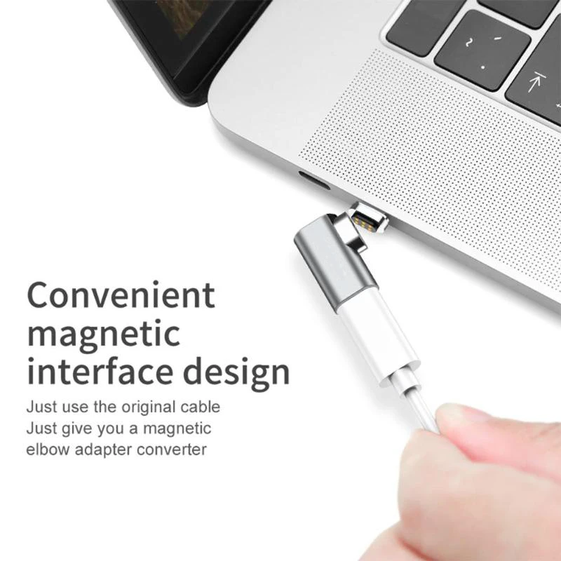 86 W Магнитный USB кабель для зарядки адаптер для MacBook Pro быстро 4.3A локоть магнит Тип usb круглый кабель для зарядки конвертер для samsung S8 S9 плюс