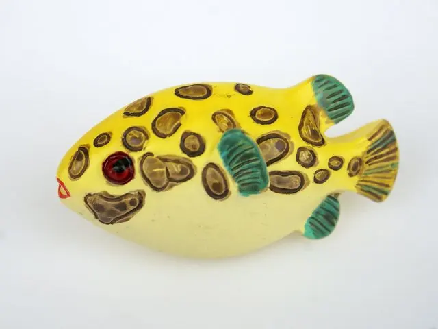 

10Pcs/Lot Child Cartoon Sea Style Yellow Spot Fish Kitchen Cabinet Handle and Knobs