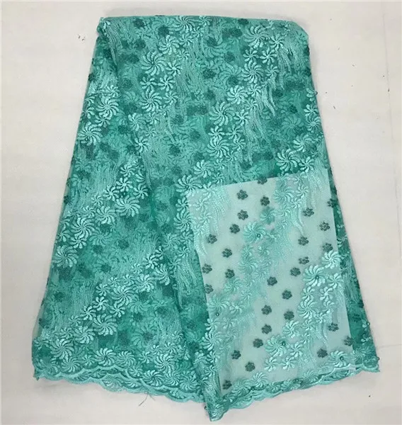 Popular party apparel material African net lace fabric French for dress WAN1 (5yards/lot) multi color | Дом и сад