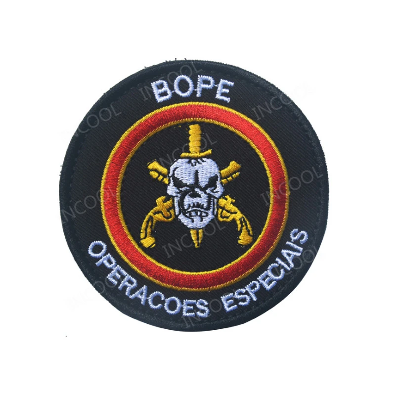 Бразильская вышитая нашивка BOPE тактические военные декоративные