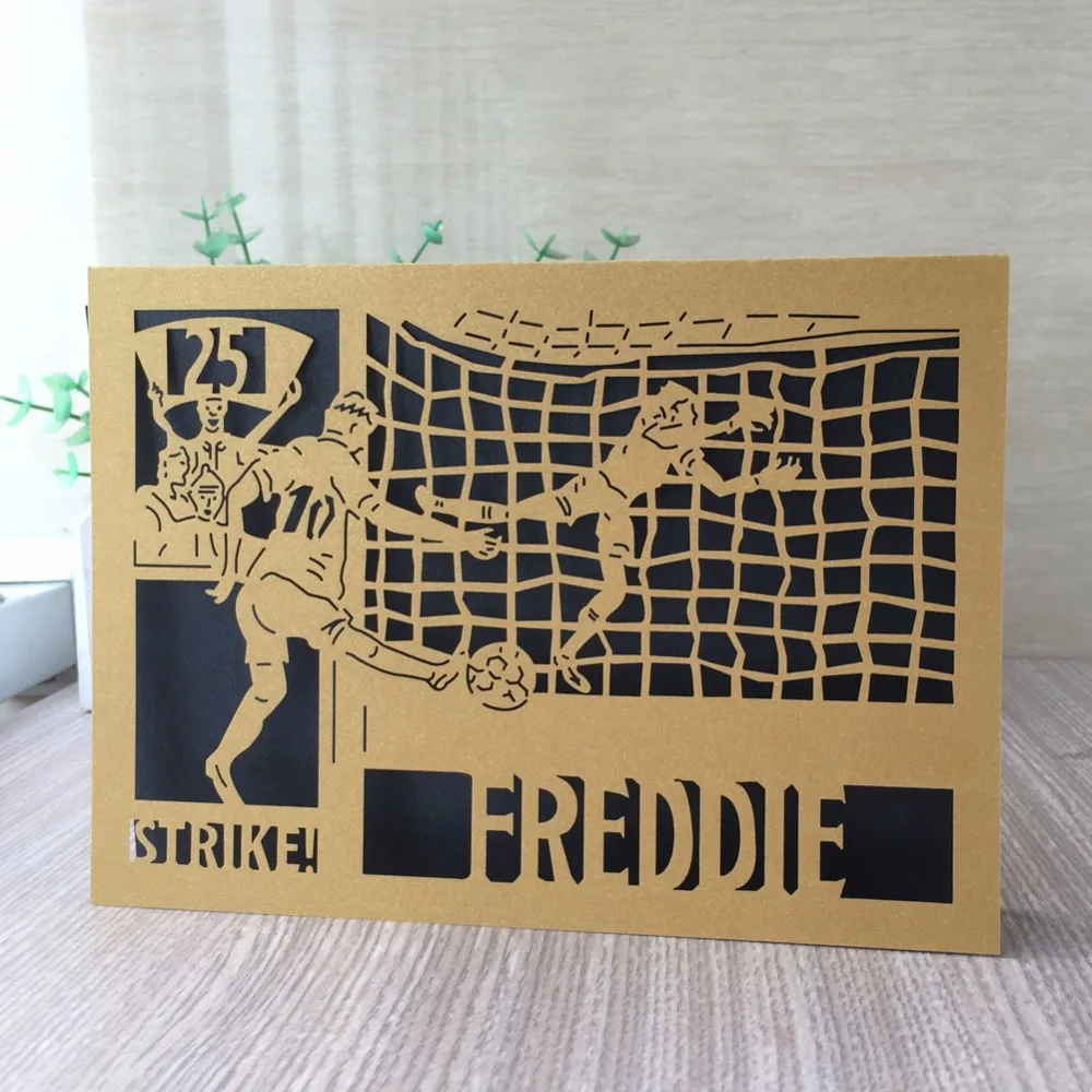 Пригласительная открытка для футбольной вечеринки Freddie 40 шт./лот пригласительная