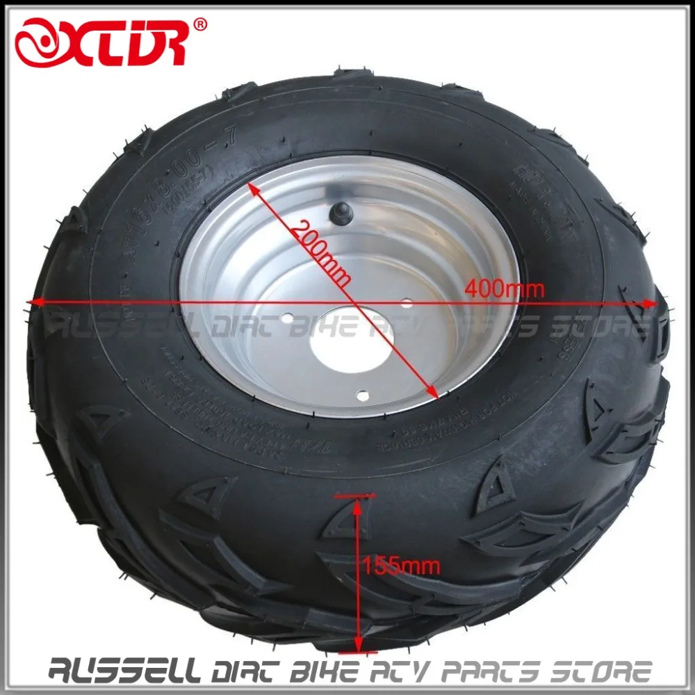 16x8-7 шины и обода колеса для ATV Quad SunL-110cc ATV переднее заднее колесо Taotao 125cc картинг