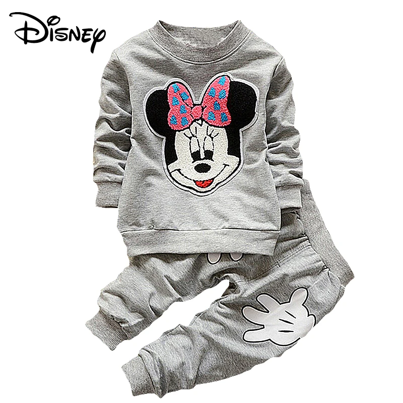Disney Mickey Frozen Newborn Baby Boys Set Cartoon Long Sleeved Tops Pants Outfits Kids Bebes Clothing Childrens Jogging Suits | Детская