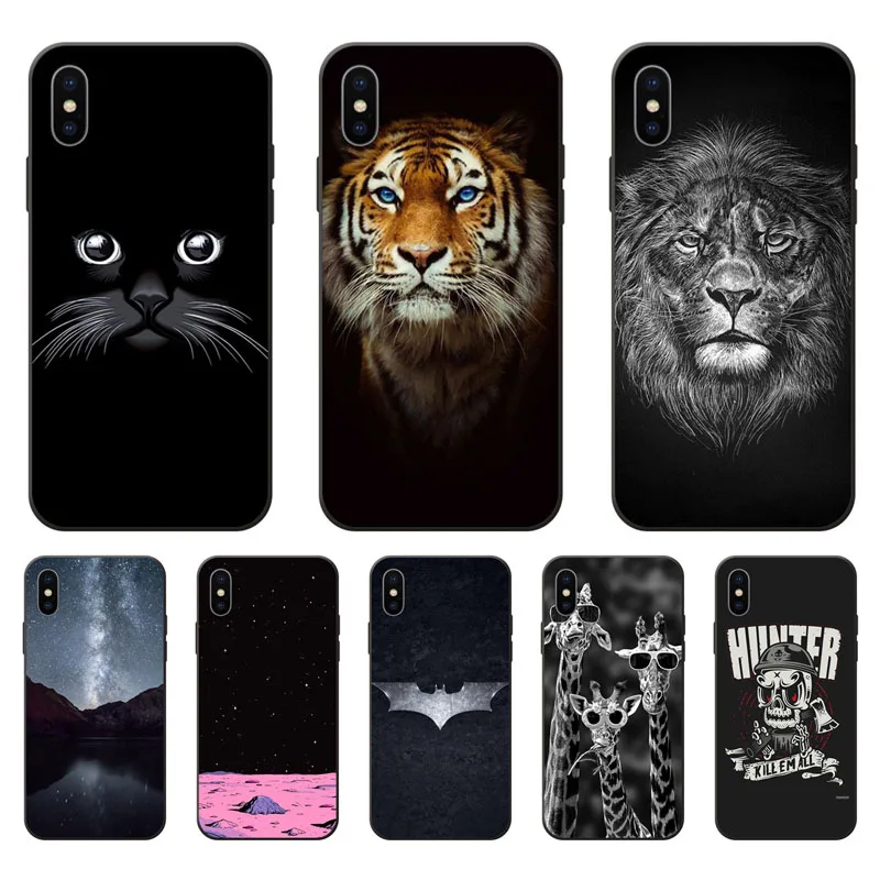 for iphone x 6 6s 7 8 plus Case Silicon Flower Painted Painting Soft TPU Back Cover 5 5s se Protect Phone cases shell |
