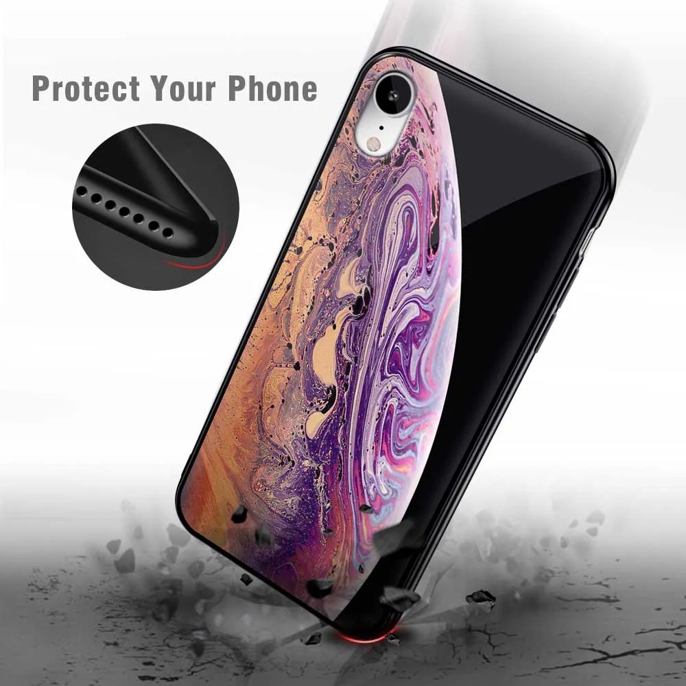 Чехол Ascromy для iPhone XS Max с рисунком планеты Роскошный милый силиконовый чехол XR X S