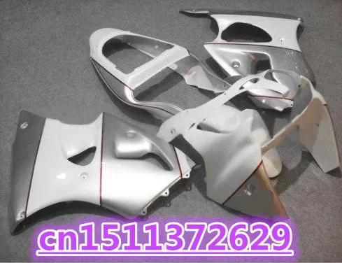 

NEW Motorcycle Fairings for Kawasaki ZX-6R 2000 2001 2002 Ninja 636 ZX6R 00 01 02 fairing body kit white silver-Dor D injection