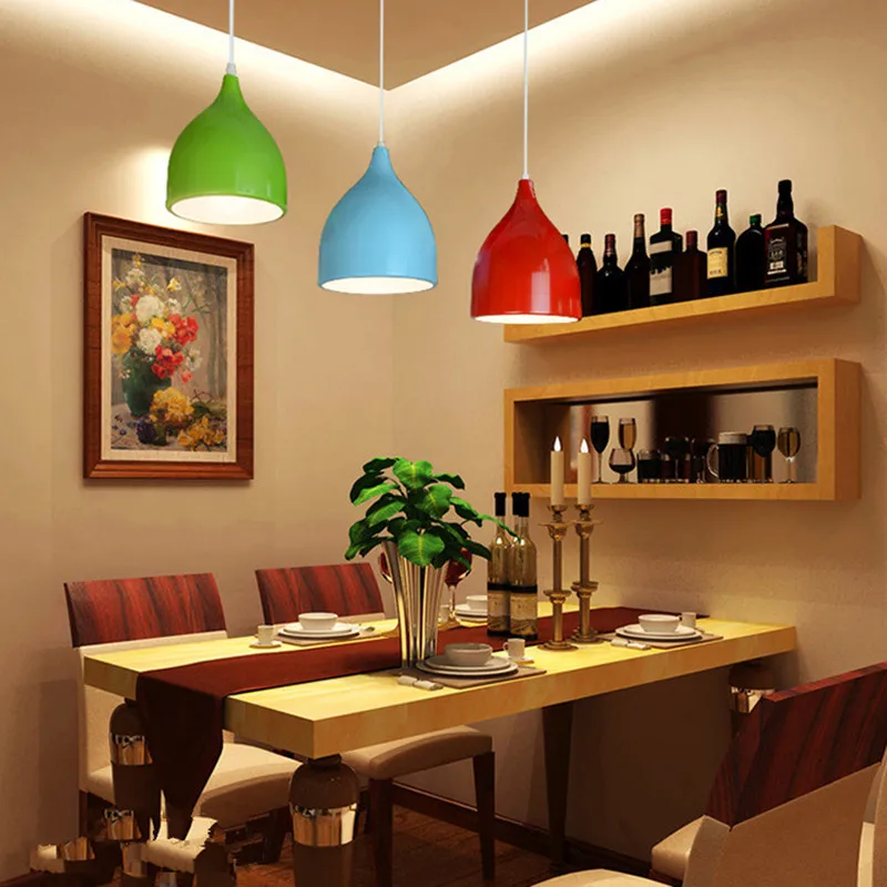 Современные потолочные светильники винтажные подвесные из кованого алюминия