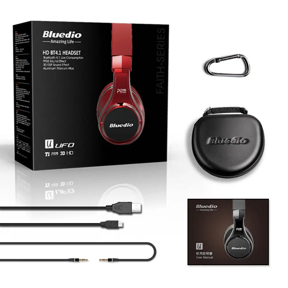 Наушники Bluedio UFO High End Bluetooth наушники 3D звук Алюминий сплав Hi Fi вкладыши