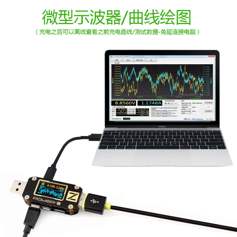 USB Многофункциональный тестер PD вольтметр детектор тока Пульсация двойной Type C