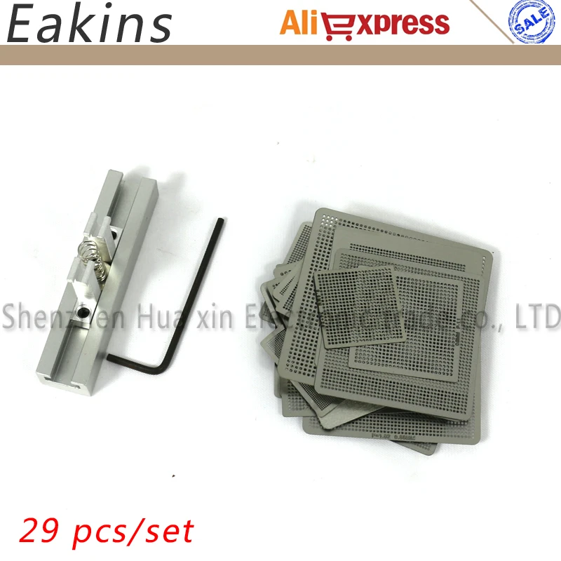29 шт./компл. Универсальный трафарет BGA _ + Reballing Station Reball Kit|kit kits|stencil bga kitkit stencil |