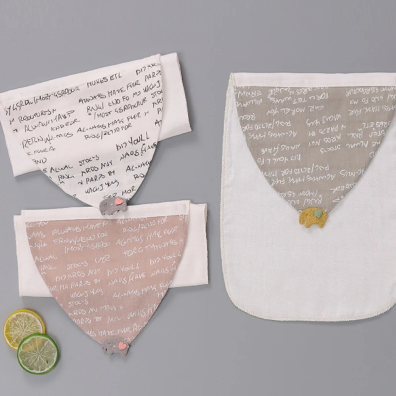 

Baby Cotton Suction Hanjin Baby Towel Compartment Hanjin Four Layers Of Gauze Cartoon Animal Super Soft Pad Sling