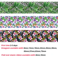 chinese hibisci printed ribbon diy handmade materialswedding gift wrap handmade materialswedding gift wrap 50 yards