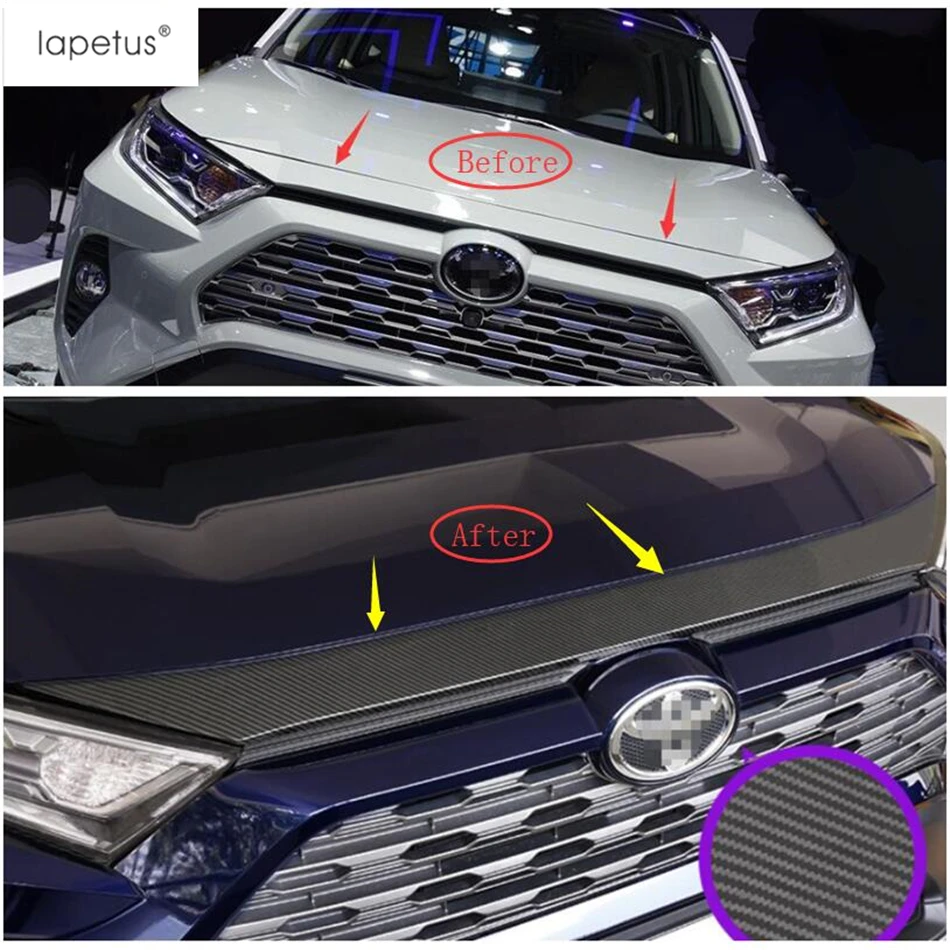 Аксессуары Lapetus подходят для TOYOTA RAV4 RAV 4 2019 2020 2021 ABS передняя решетка двигателя