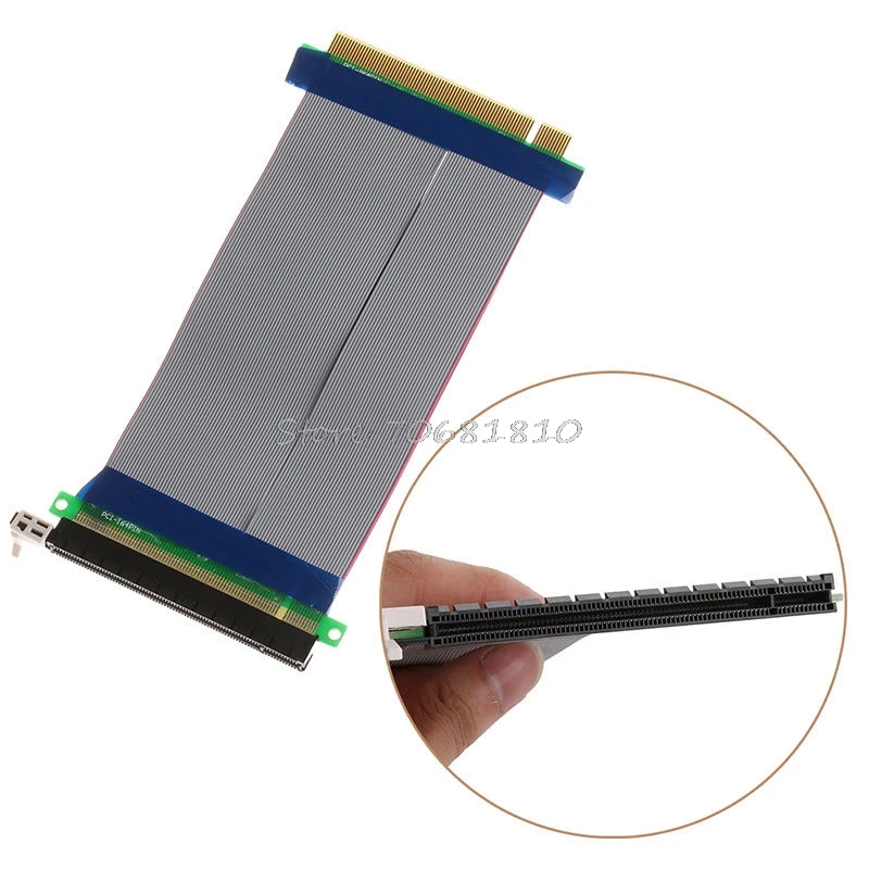 

Переходник PCIE 16X на 16X, удлинитель карты, адаптер PCIe 16X PCI Express, гибкий кабель, Прямая поставка