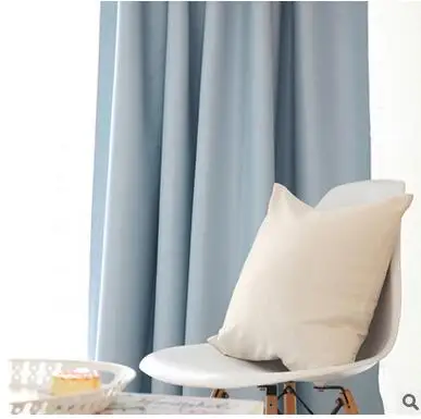 

Solid Polyester/Cotton Modern Luxury Window High Shading Curtains for Living Room Kitchen Black Curtain for the Window