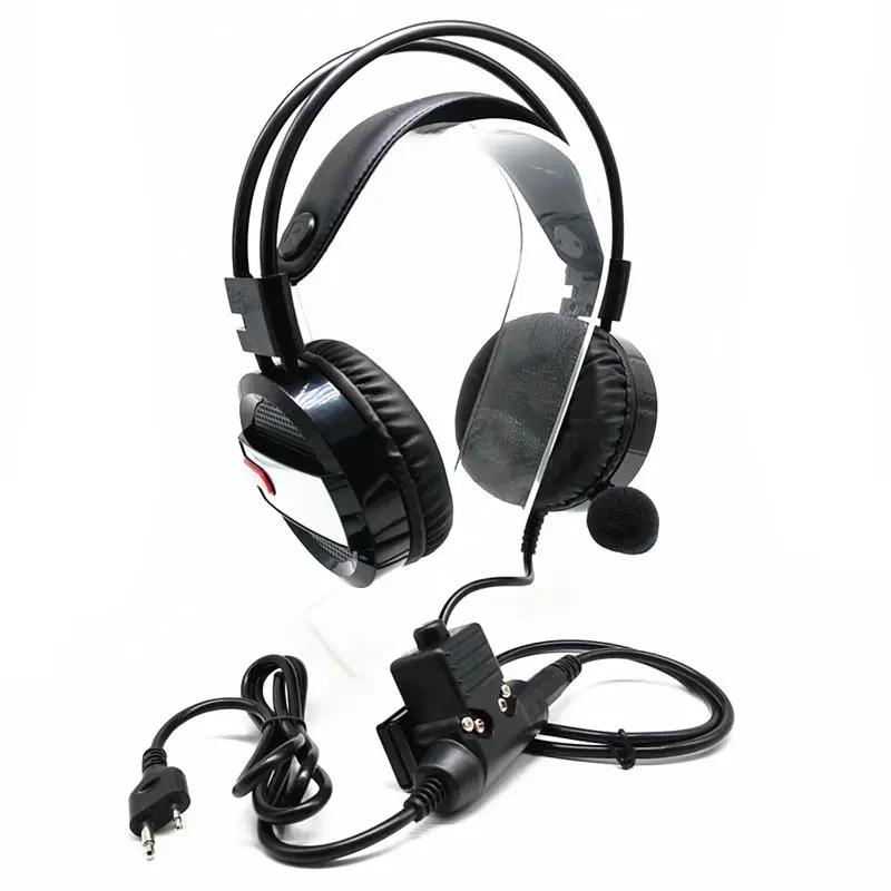 ABSQ наушники Walkie Talkie Шум шумоподавлением гарнитура для ICOM IC V8 V82 V85 F11 F26 F4008A F31 F4GT F3021