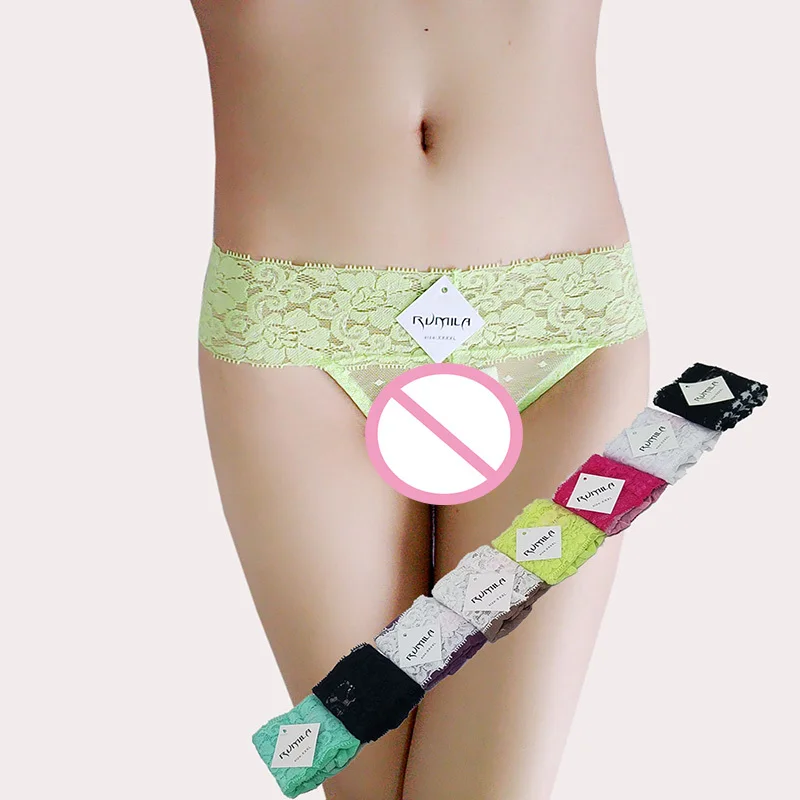 Женские кружевные хлопковые бикини XL 4XL сексуальные стринги нижнее белье трусики