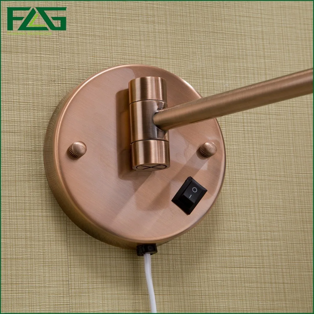 FLG косметическое зеркало для ванной розовое золото светодиодный светильник