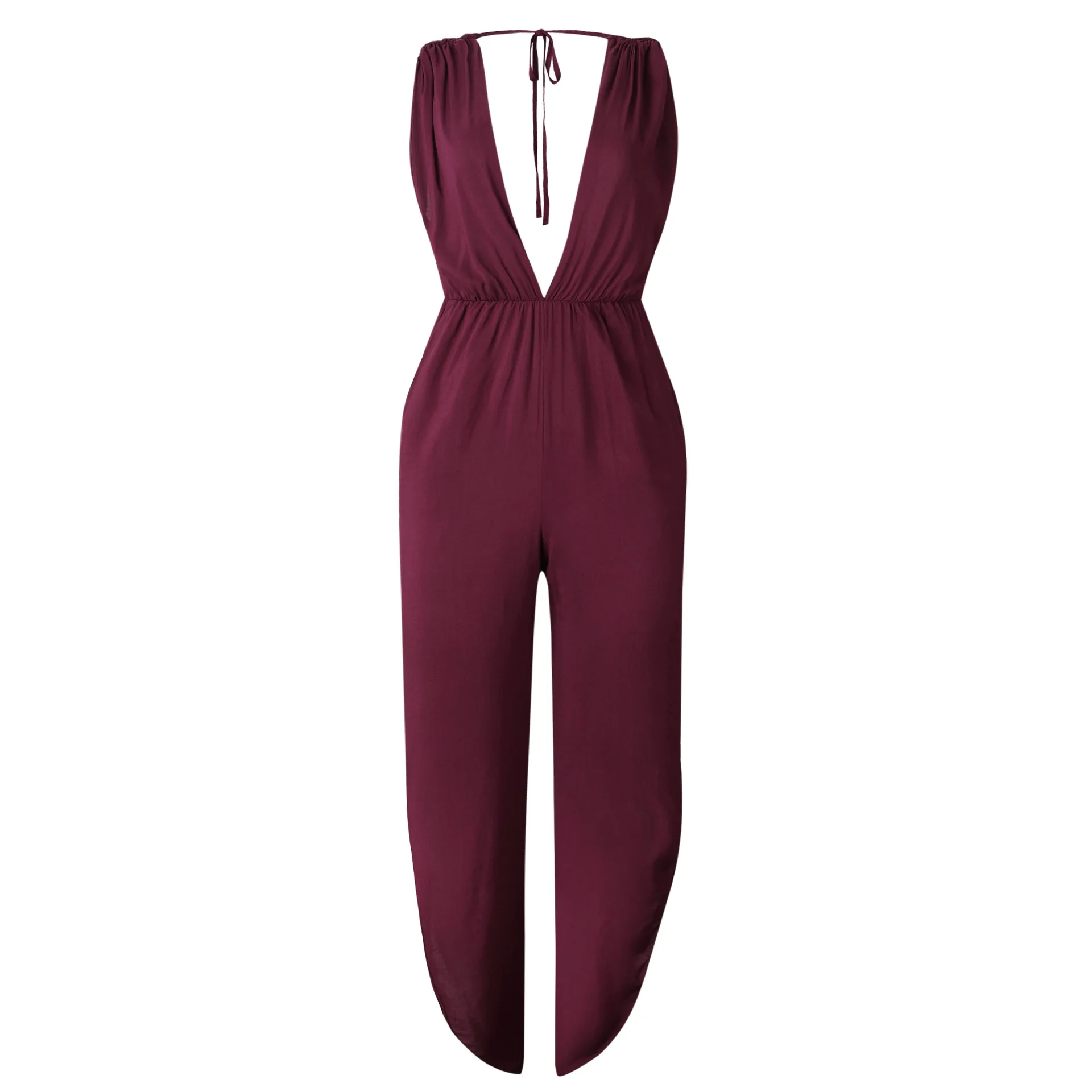 Новый 2019 хлопок комбинезон Для женщин летние Разделение больших размеров